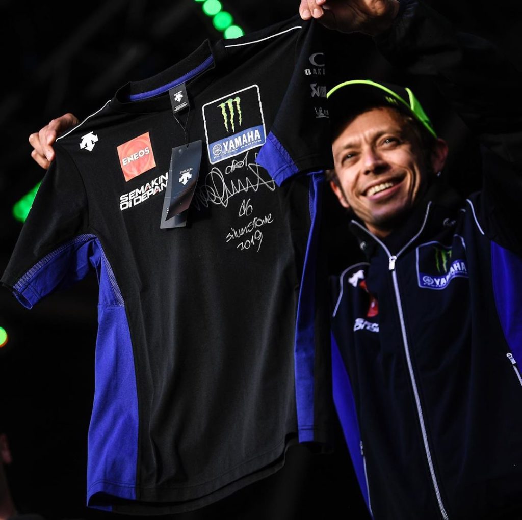 Yesterday @valeyellow46 and @maverick12official auctioned off items at the Day o...
