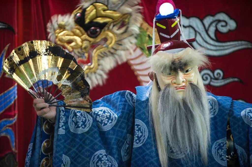 The mythical roots of kagura performances are recounted in Japan’s earliest exta...