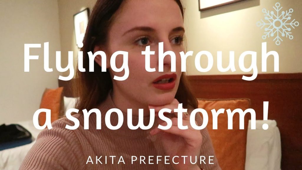 TRAVELLING TO AKITA PREFECTURE🇯🇵 Through a snowstorm!✈️