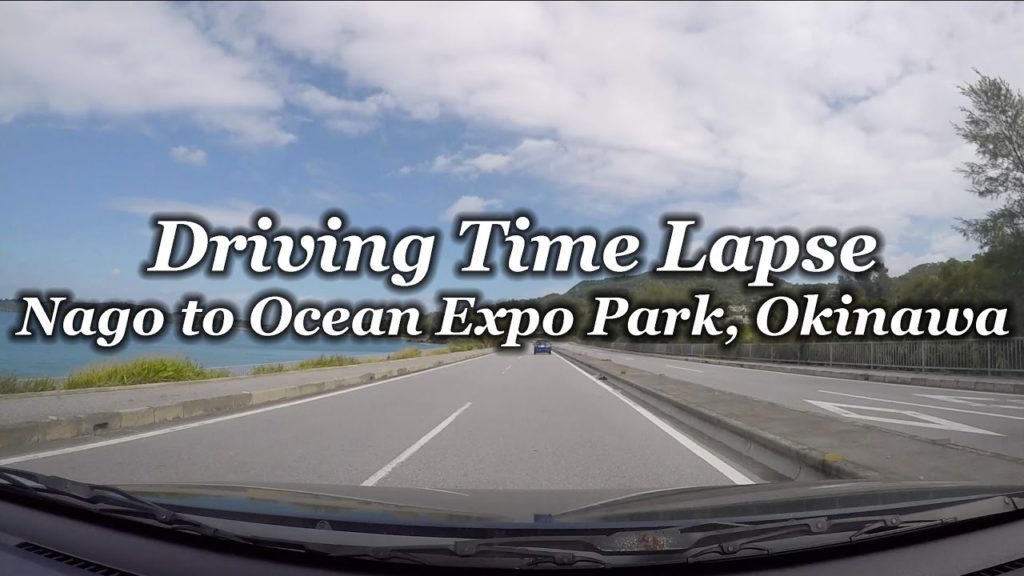 Driving from Nago to Ocean Expo Park Time Lapse, Okinawa