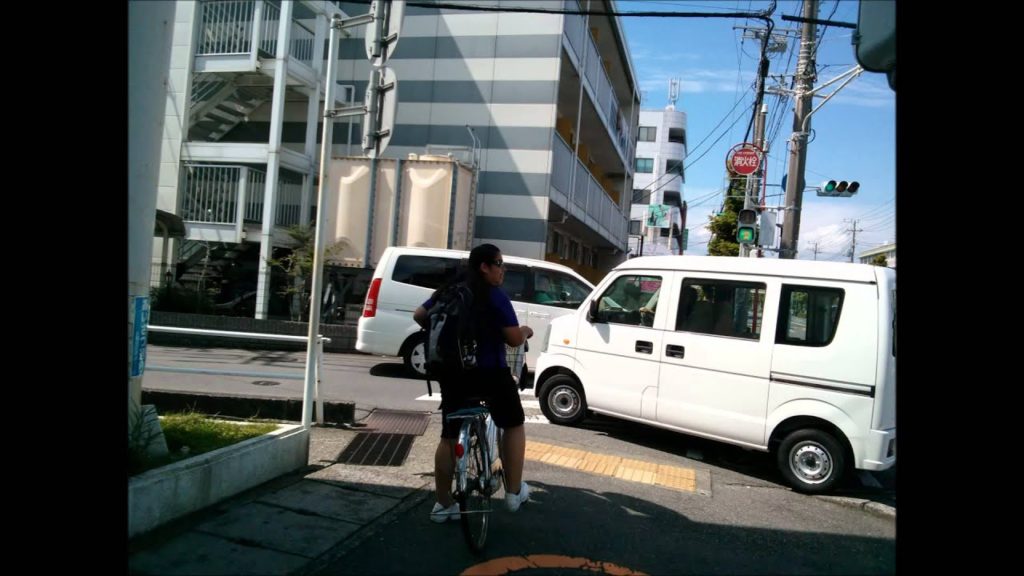 Biking home in Numazu, Japan