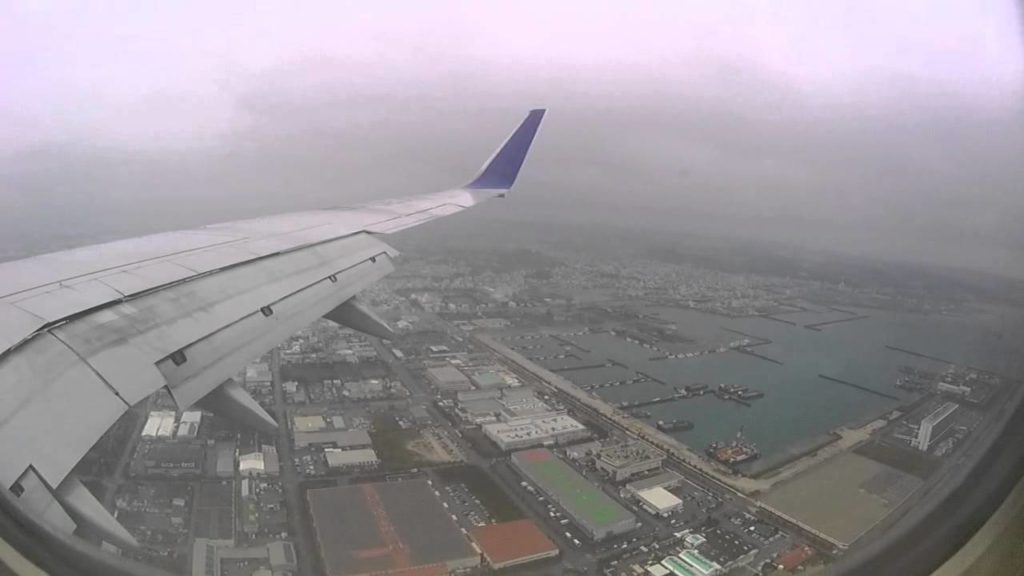 Landing Okinawa Naha airport Landing Okinawa Naha airport