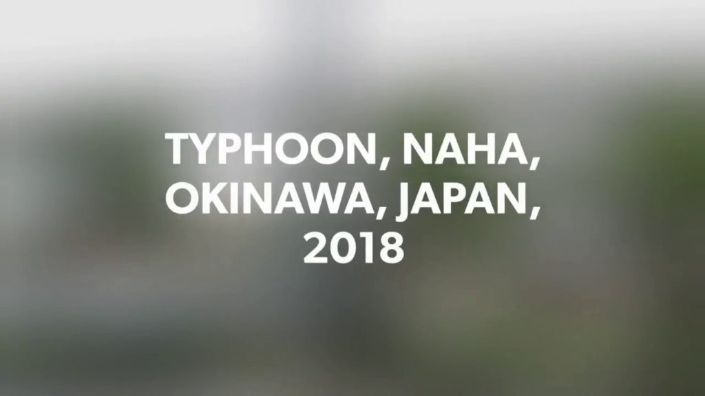 TYPHOON, NAHA, OKINAWA, JAPAN, 2018