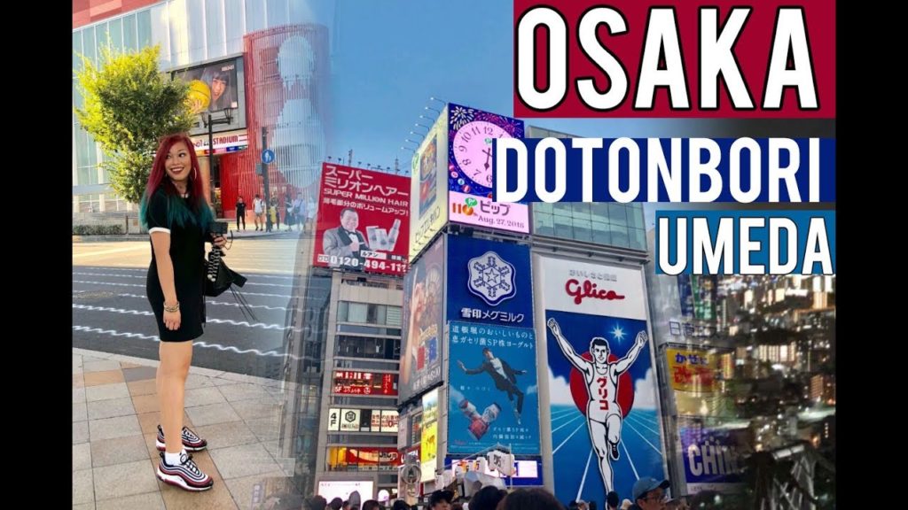 🇯🇵OSAKA JAPAN | Dotonbori Walk through, Food & Umeda Sky Building (Travel Vlog Part 1)