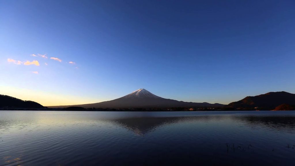 Japan 1 Minute Travel Mt.Fuji Lake Kawaguchi-ko
