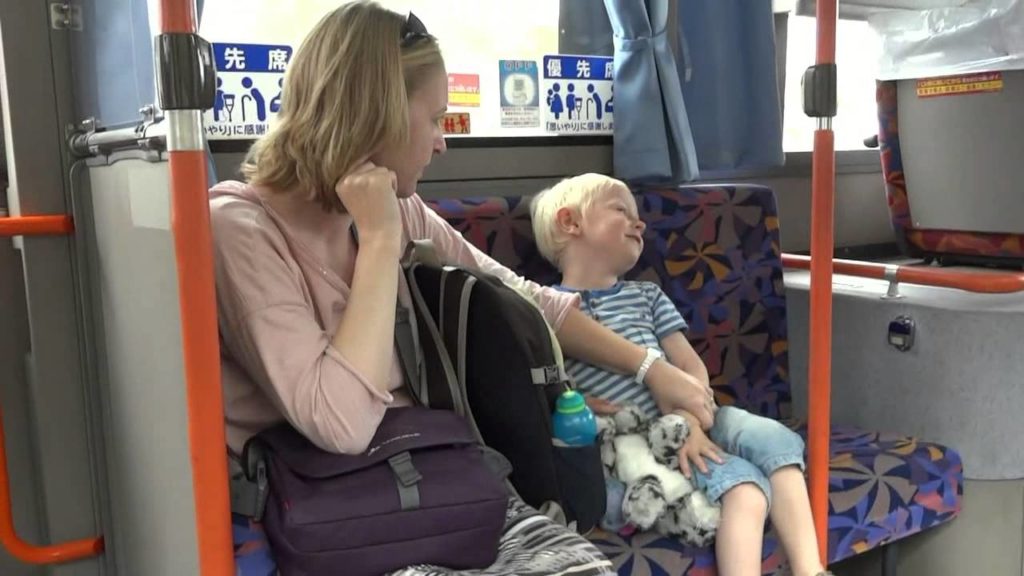 Bus from Naha to Ocean Expo Park, Okinawa, October 24, 2014