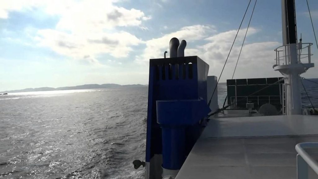 With 'Ferry Zamami' to Naha, Okinawa, October 20, 2014