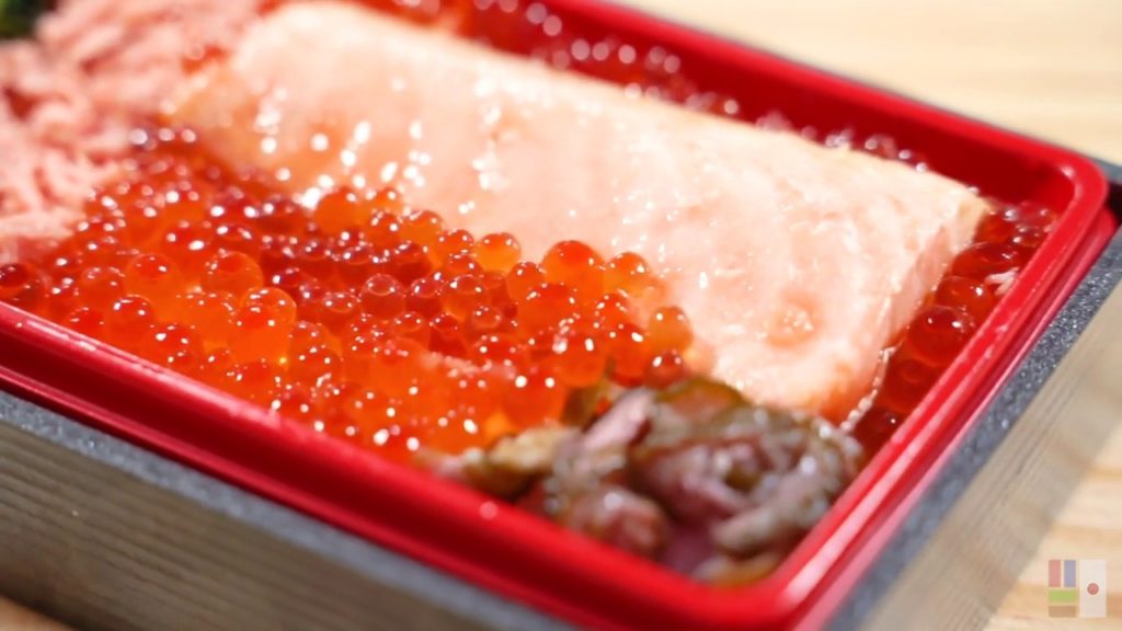 Japanese Food [Lunch box] | Salmon & Salmon Caviar Bento,Aomori,Japan
