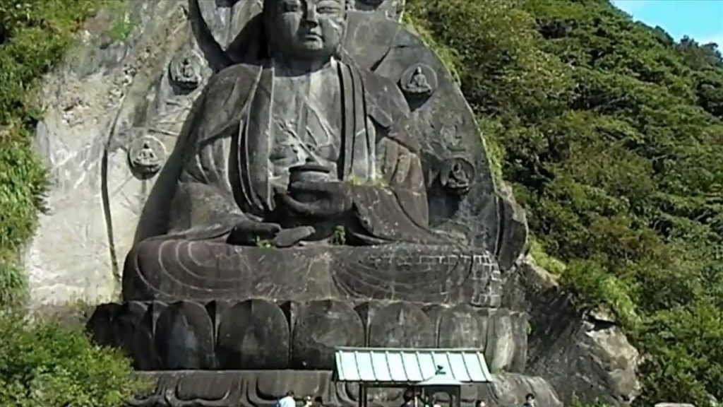 Big Buddha (Daibutsu) at Mount Nokogiri in Chiba, Japan.