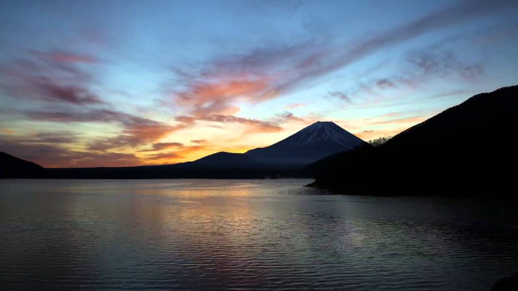 Japan 1 Minute Travel Mt.Fuji Lake Motosu-ko