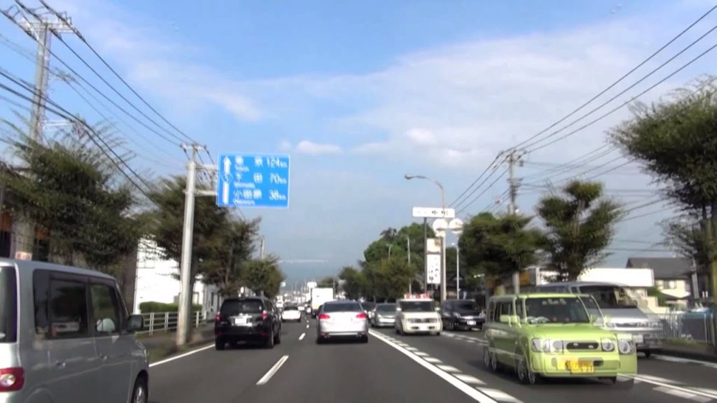 [drive japan]国道1号線 沼津-箱根峠(Route1 Shizuoka Numazu-Hakone) Part.1