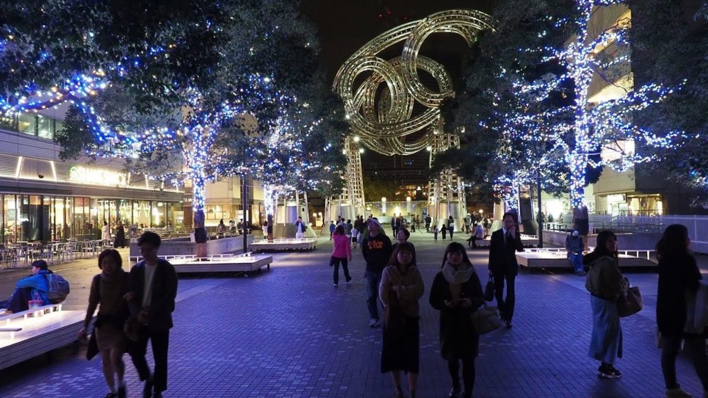 YOKOHAMA【Christmas Lights】Yokohama Sta. To Minatomirai Sta. in an uncut version 2018.#4K #ヨコハマミライト