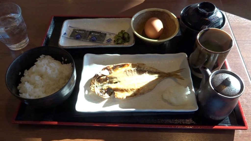 アキーラさん堪能①静岡県・新東名・湾岸沼津サービスエリアで和定食,Wangan-Numazu-SA on Shi-tomei-highway in Shizuoka,Japan