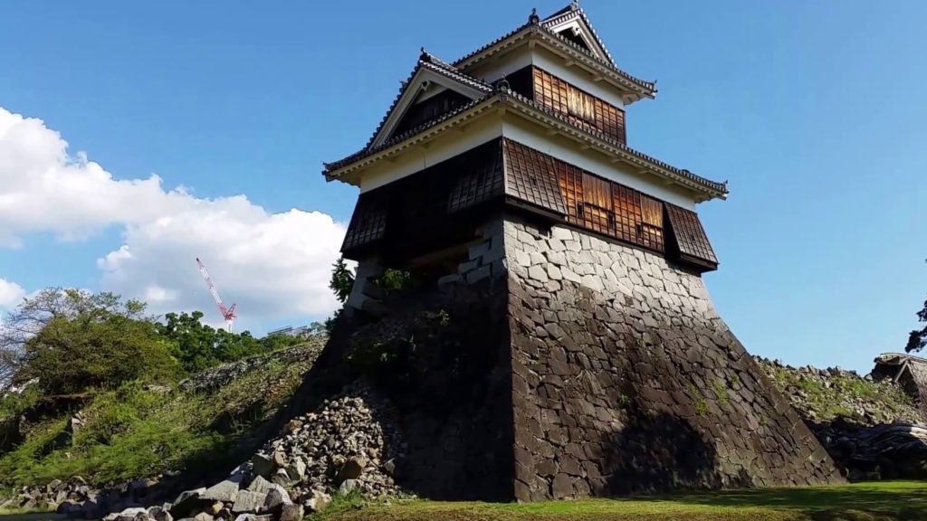 Quake Damage at Kumamoto Castle, 2017