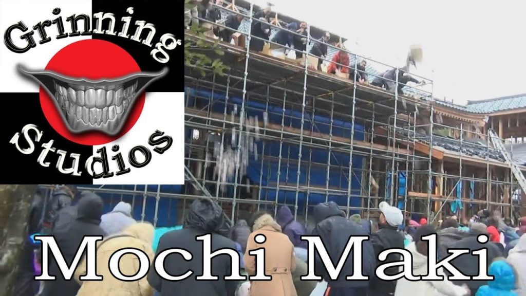 Mochi Maki in Murakami, Niigata, Japan Mochi Maki in Murakami, Niigata, Japan