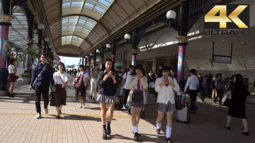 Stasiun Kereta Kece - Maihama Station Chiba Japan 舞浜駅 4K