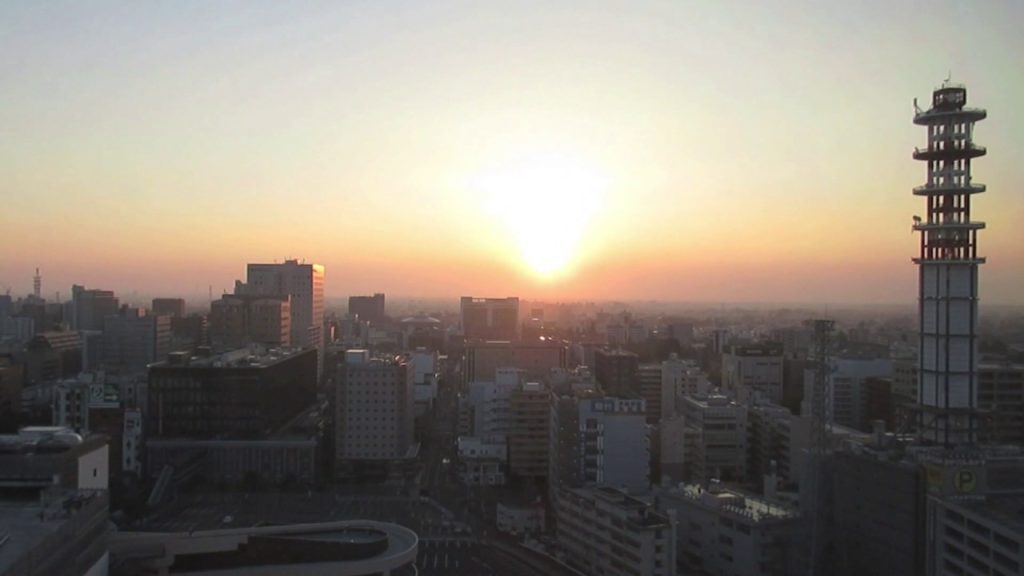 Sunrise @ Hotel Metropolitan Sendai Chuo Aoba Sendai Miyagi Tohoku Honshu Japan