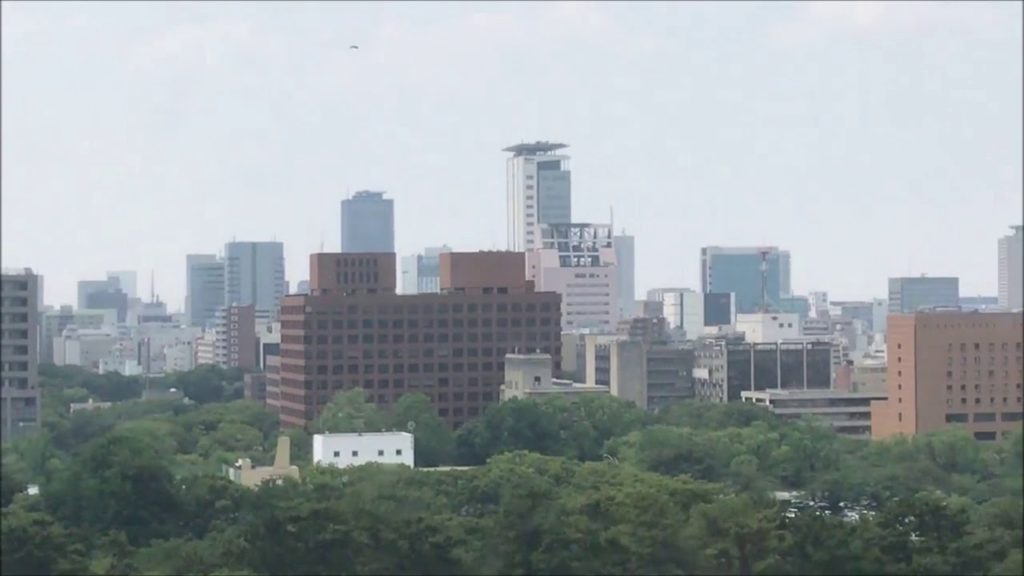 名古屋 View of Nagoya City from Nagoya Castle Hommaru Palace Viewpoint 名古屋 View of Nagoya City from Nagoya Castle Hommaru Palace Viewpoint