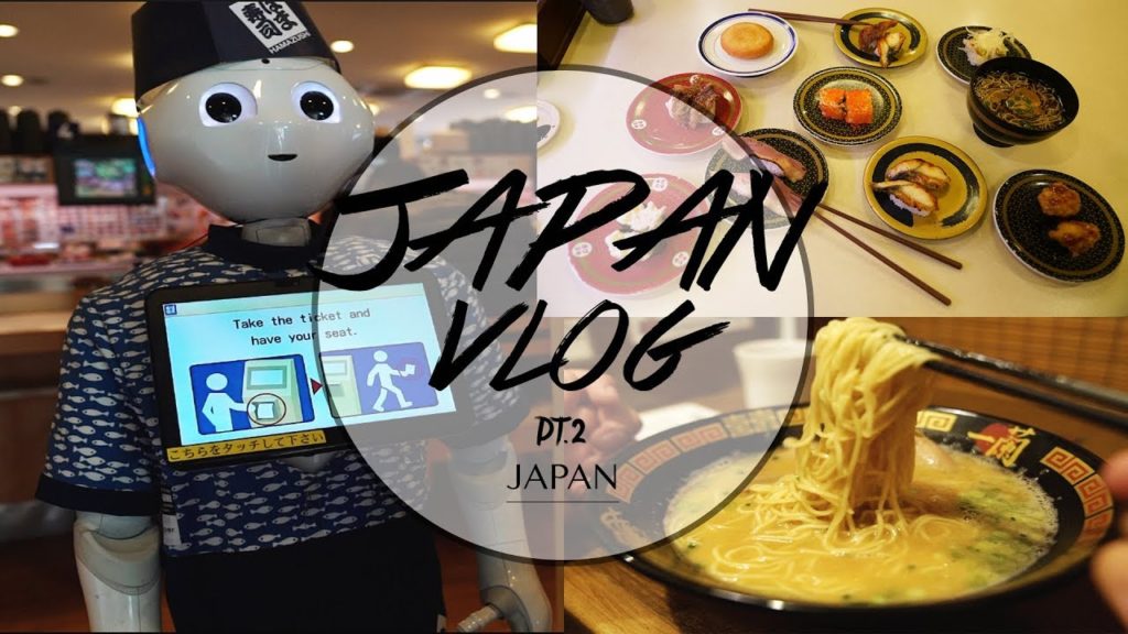 Sushi Go Round & Ichiran Ramen in Japan, Anime Center  - FUKUOKA VLOG 2