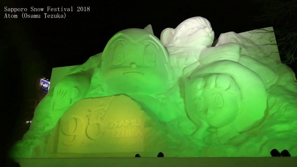 Atom Osamu Tezuka [Travel Melancong] Sapporo snow Festival 2018 鉄腕アトム 手塚治虫