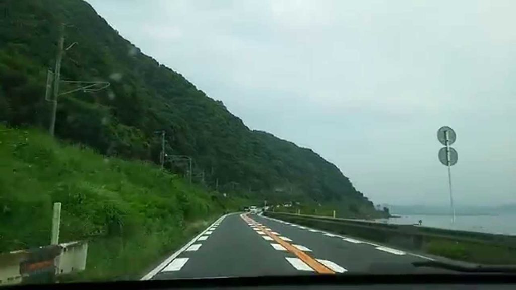 What it's like to drive along Japan's famous Aira City along Kagoshima Bay (2015.05.06)