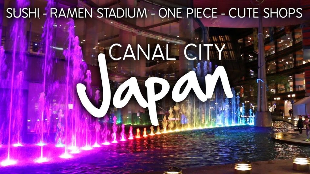 RAMEN, SUSHI & SHOPS at Canal City, Fukuoka - Japan Vlog