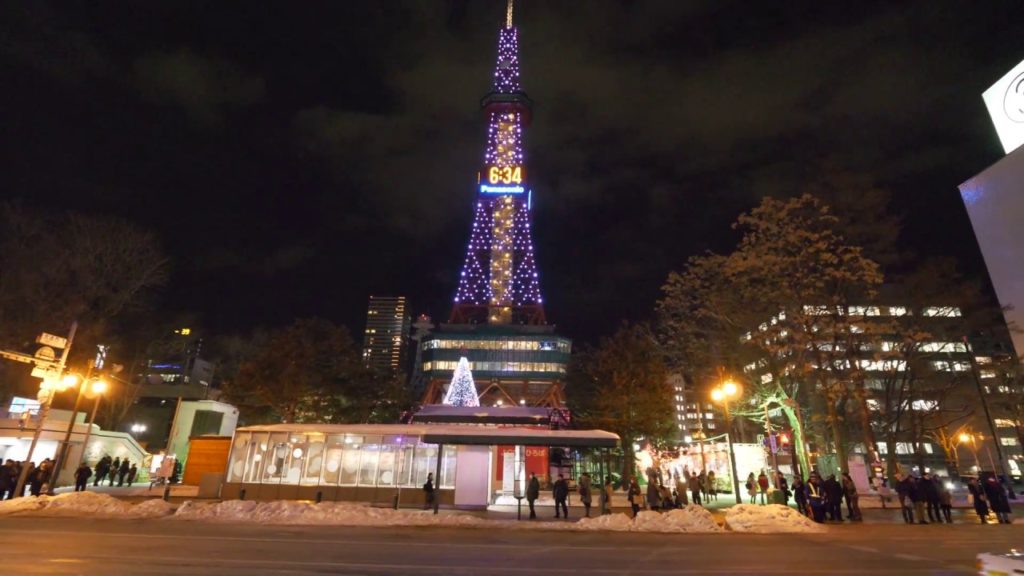 【4K】Sapporo night - Oodori