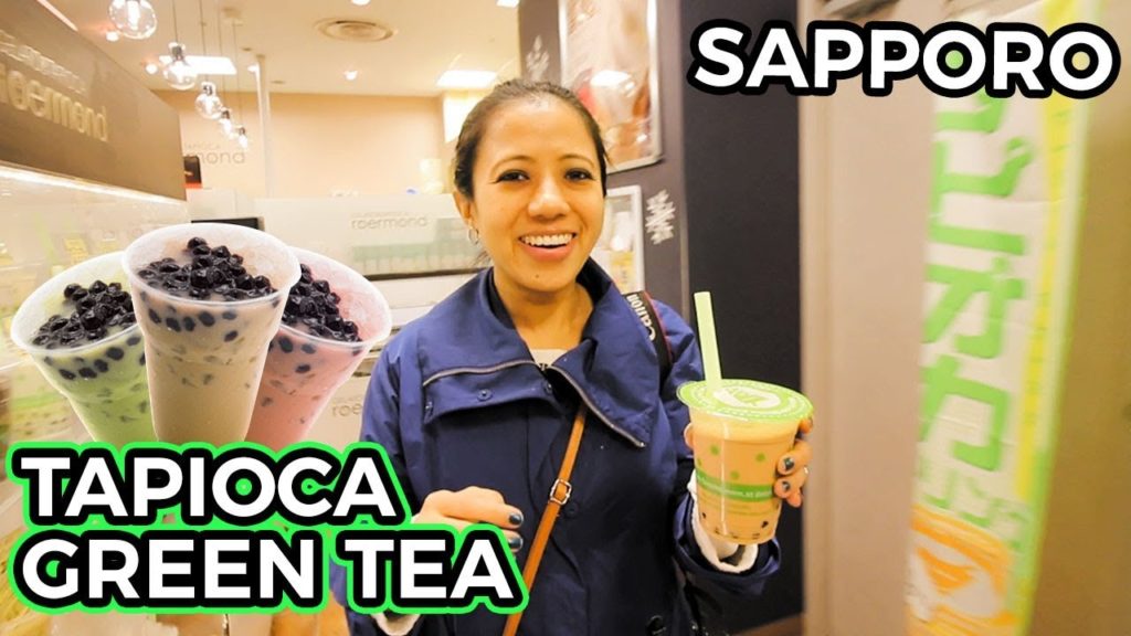 Best Japanese Tapioca Green Tea | Sapporo Vlog Best Japanese Tapioca Green Tea | Sapporo Vlog