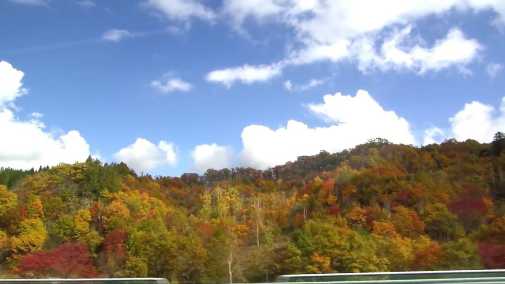 JAPAN: Nagoya to Takayama: transportation, autumn scenes