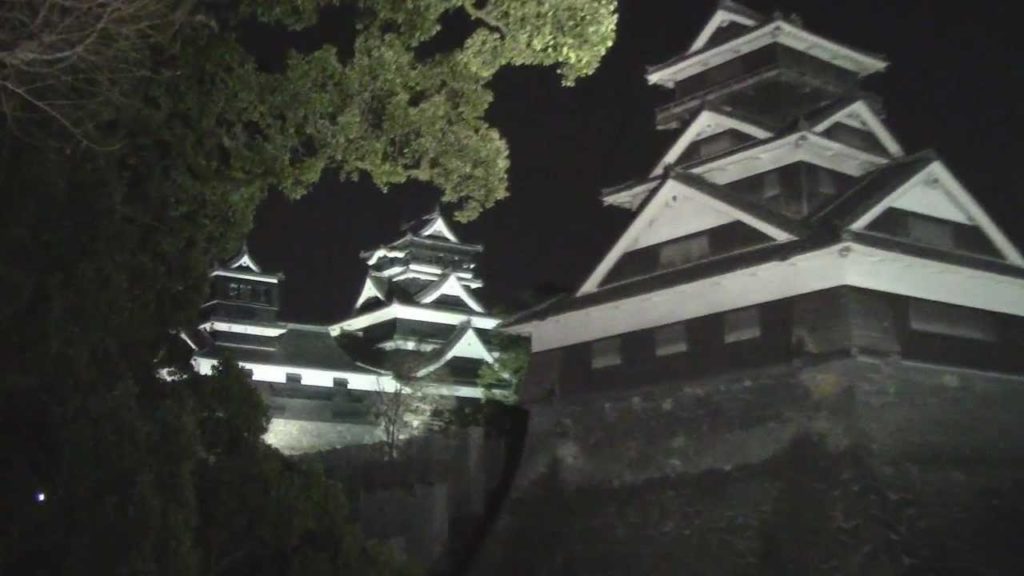 One Japan #141 Beautiful Kumamoto Castle at night 日本全国電車でゴー！ 熊本城