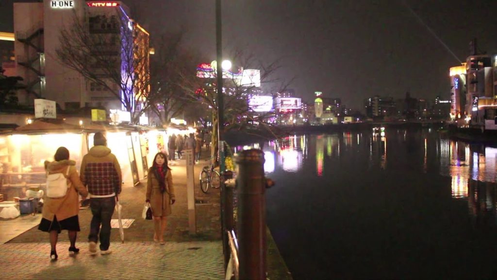 One Minute: Yatai Stalls on Nakasu Island, Fukuoka, Japan One Minute: Yatai Stalls on Nakasu Island, Fukuoka, Japan