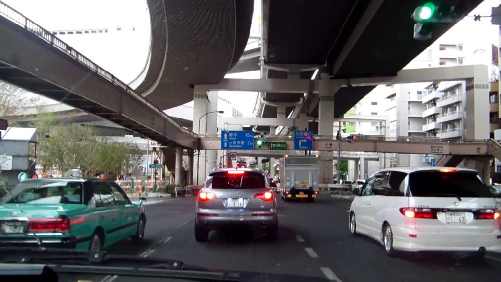 【軍歌・街宣車】アキーラさん運転②東京・国道２４６号線・渋谷付近！Driving,Route246,Shibuya,Tokyo,Japan