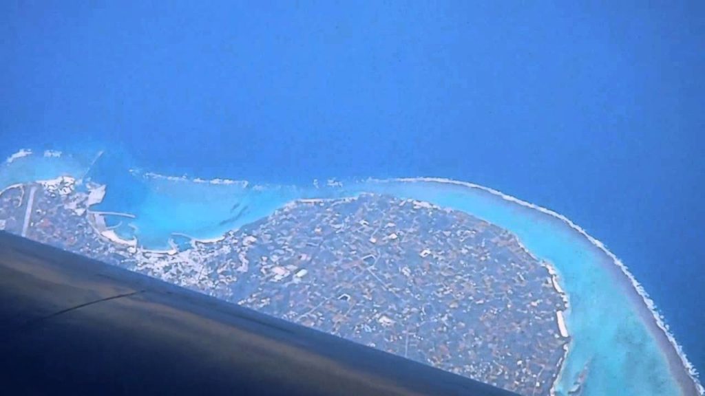 Okinawa From 27,000 Feet - Islands and Reefs