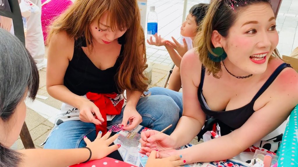Japanese Nail and Glitter Face Artist in Chiba Festival 2019 – 44回千葉の親子三代夏祭り Japanese Nail and Glitter Face Artist in Chiba Festival 2019 - 44回千葉の親子三代夏祭り