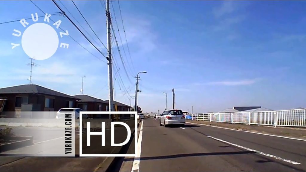 52. Bike Ride with Moonrise in Okino, Sendai, Miyagi, Tohoku, Japan