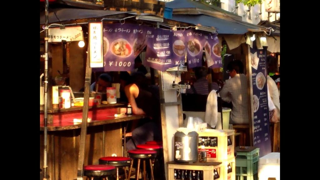 "Yatai" Food Stalls in Fukuoka City, Japan
