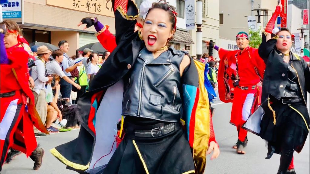 Japanese Street Dance - Yosakoi Naruko Dance (よさこい鳴子) | Chiba Summer Festival 2019 | 44回千葉の親子三代夏祭り