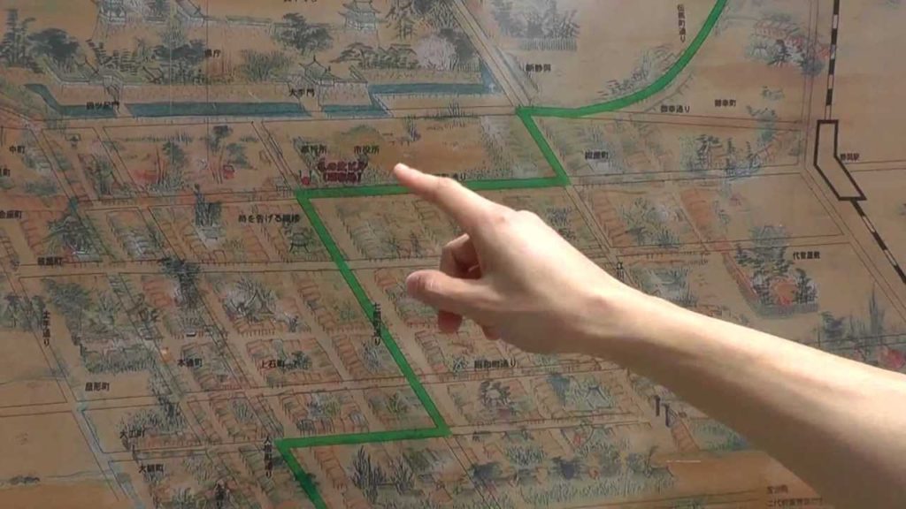 Map Of The Old Tokaido Highway In Shizuoka Japan