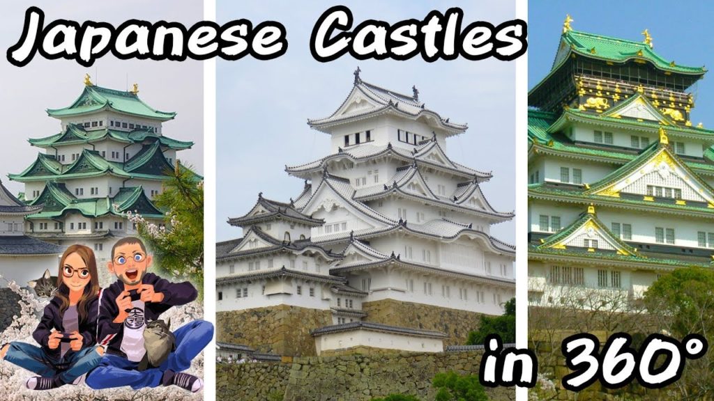 [ Nagoya, Himeji & Osaka Castles, Japan in 360° ]