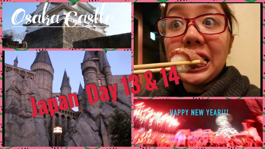 OSAKA CASTLE, NEW YEAR CELEB, DOTONBORI, YAKINIKU M | Japan Travel Vlog DAY 13&14| #ErrishMeetsWorld