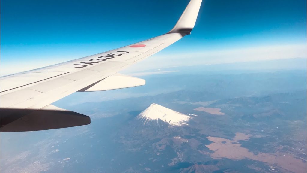 [4K Japan] Airplane View : Haneda to Mt.Fuji