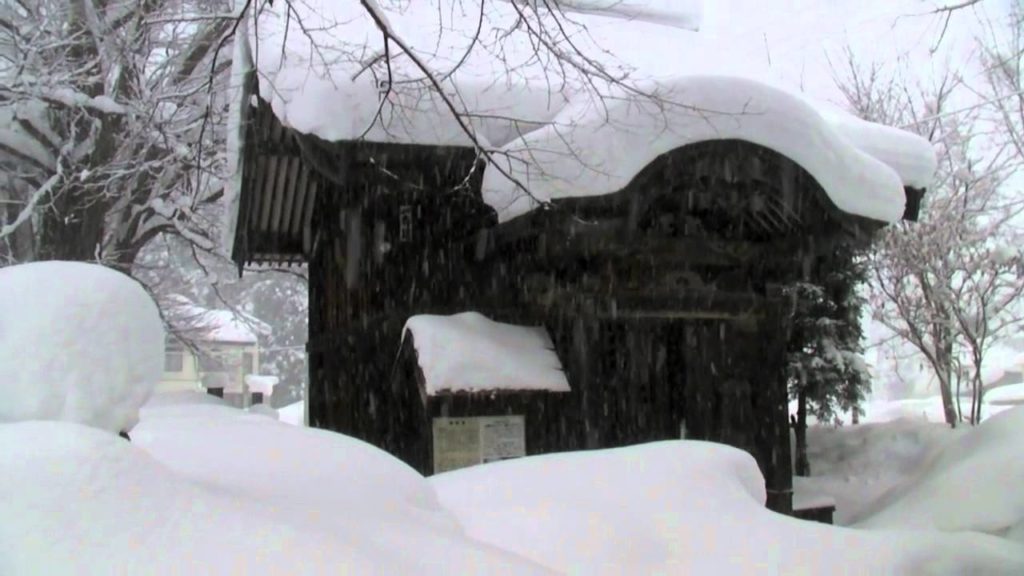 Heavy snow on Hakuba Nagano prefecture - Japan