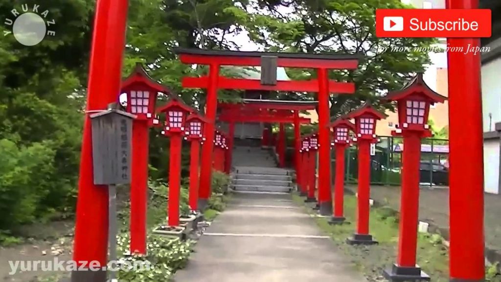 120. Walking through Toris in Horinin Shrine at Shintera in Sendai City – Japan 120. Walking through Toris in Horinin Shrine at Shintera in Sendai City - Japan