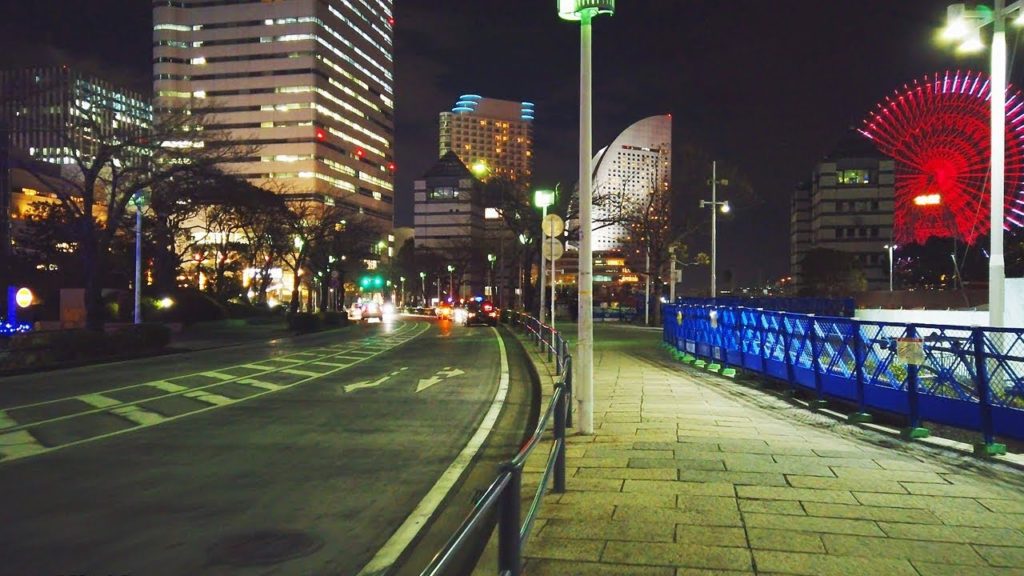Night Walking Tour In Yokohama - 4K 50fps