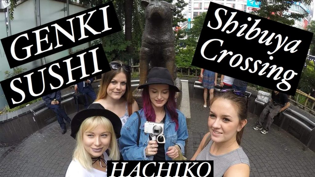 GENKI SUSHI, HACHIKO & SHIBUYA CROSSING || Japan Travel Diaries - Day One Part 3.