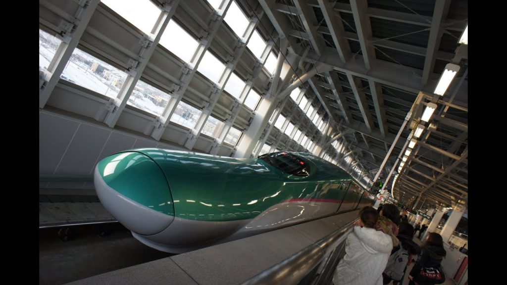 Hayabusa Shinkansen - Tokyo to Sendai, Japan 2015 [Japanese Announcements]