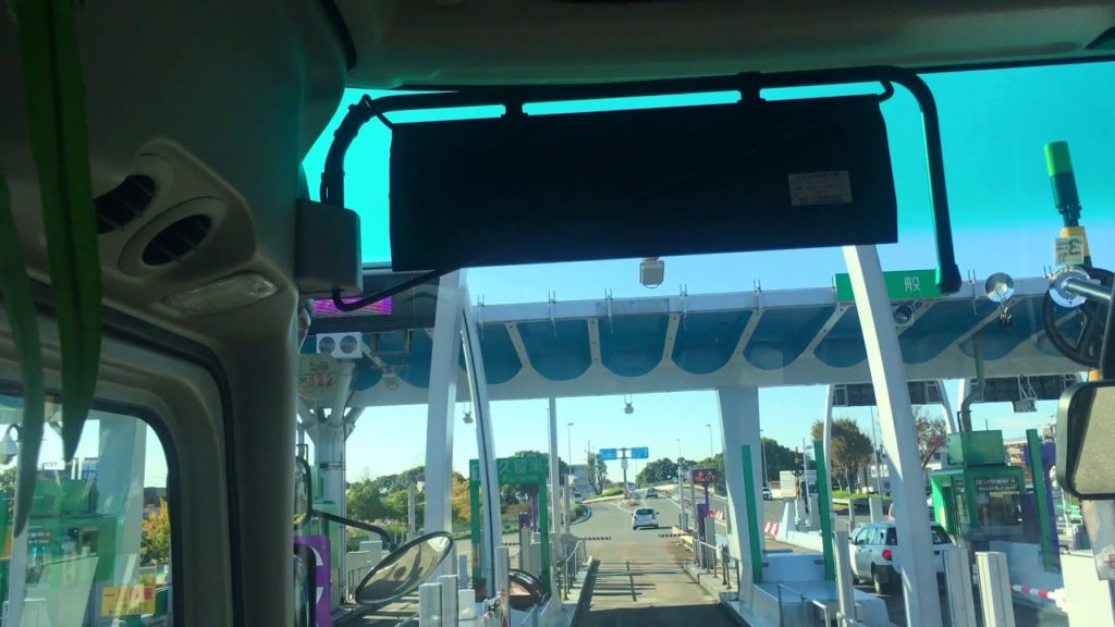 4K Highway bus drive into the city - Fukuoka Japan