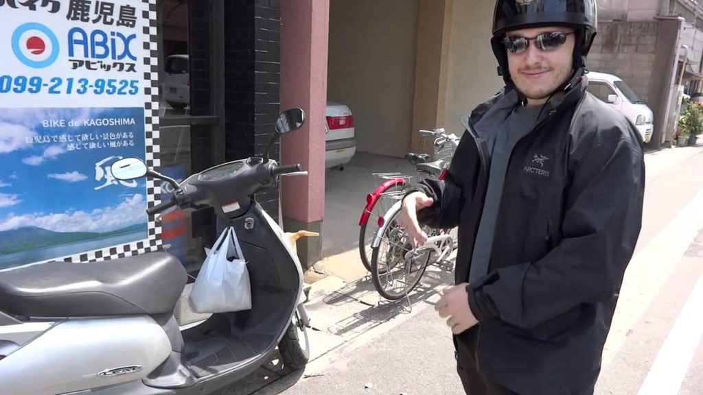 Renting a Scooter for Our Kyoto Roadtrip in Kagoshima, Japan