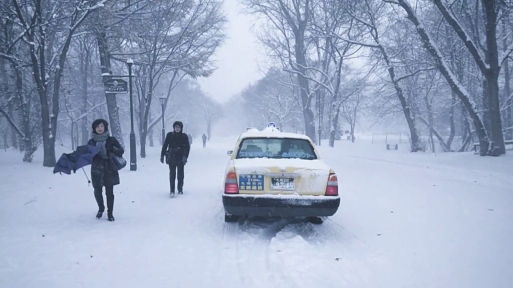 Heavy snowfall in Hokkaido University, Sapporo