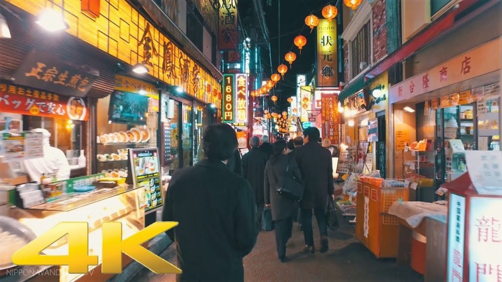 Walking around Yokohama Chinatown, Kanagawa Pref. at night Part1 - Long Take【神奈川・横浜中華街】 4K